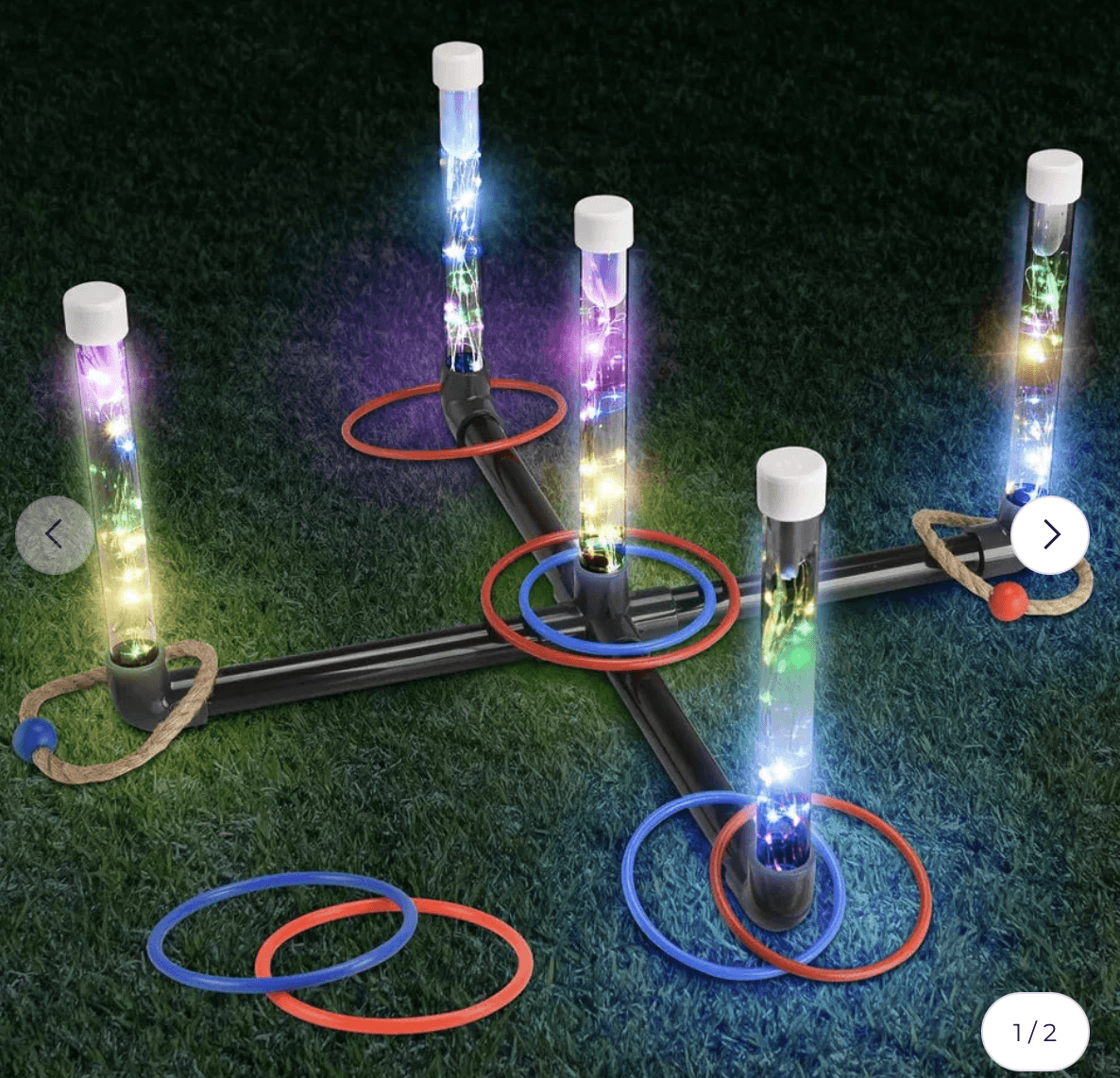 Jeu de Lancer d’Anneaux Lumineux