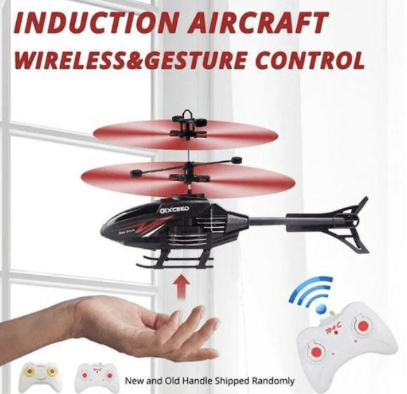 Hélicoptère à induction infrarouge télécommandé